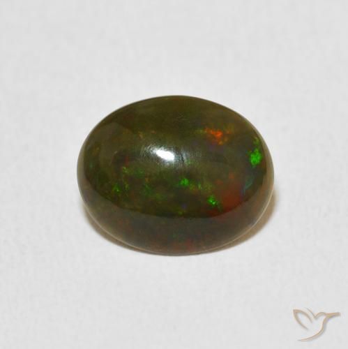 1.11ct Natural Multicolor Opal, Oval, Opaque, Photo A