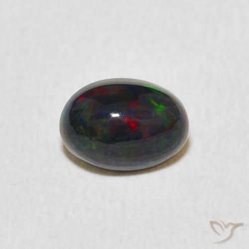 0.46ct Natural Multicolor Opal, Oval, Opaque