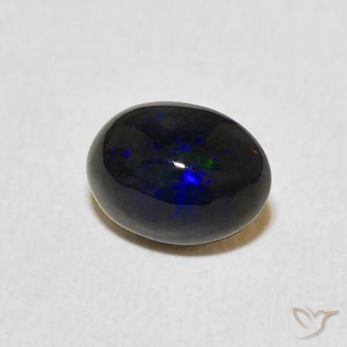 0.82 ct Multicolor Opal Stone, Natural Opal in Oval Cabochon Shape for Sale