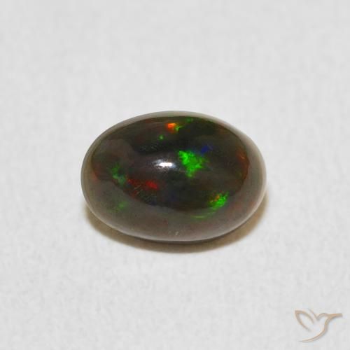 0.53ct Natural Multicolor Opal, Oval, Opaque