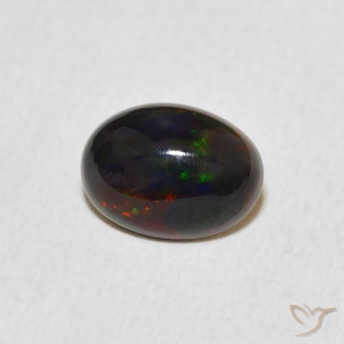 0.77 ct Multicolor Opal Stone, Natural Opal in Oval Cabochon Shape for Sale