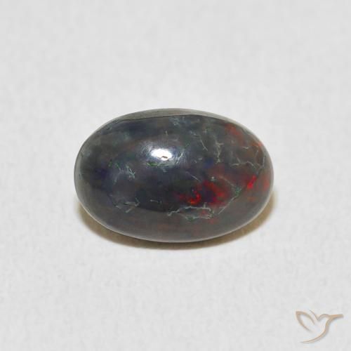 0.87ct Natural Multicolor Opal, Oval, Opaque