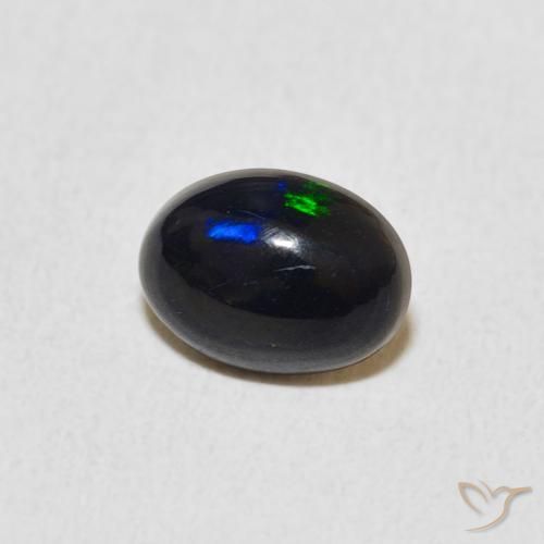 0.51 ct Multicolor Opal Stone, Natural Opal in Oval Cabochon Shape for Sale