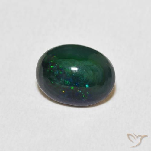 1.06 ct Multicolor Opal Stone, Natural Opal in Oval Cabochon Shape for Sale