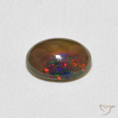 Opal Gemstone in 9 x 7 mm (calibrated) Size for Sale, Opal Stone in Multicolor Color