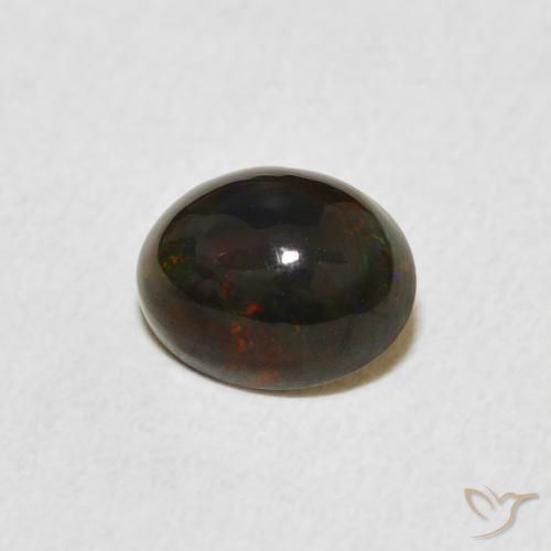 0.66 ct Multicolor Opal Stone, Natural Opal in Oval Cabochon Shape for Sale
