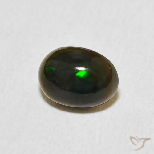 0.73 ct Multicolor Opal Stone, Natural Opal in Oval Cabochon Shape for Sale