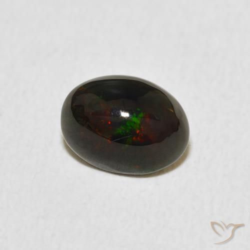0.64 ct Multicolor Opal Stone, Natural Opal in Oval Cabochon Shape for Sale