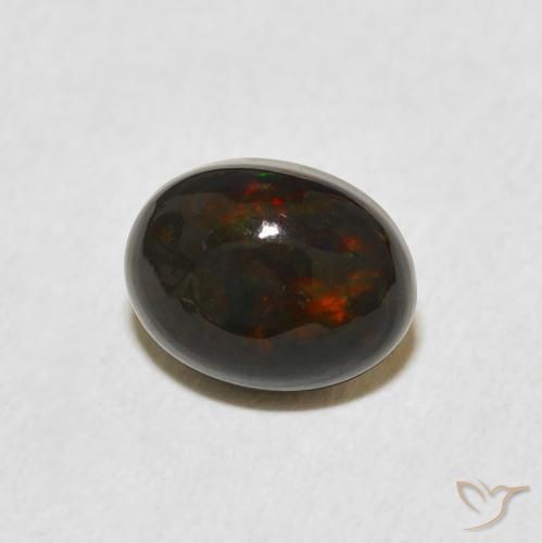 1.39 ct Multicolor Opal Stone, Natural Opal in Oval Cabochon Shape for Sale