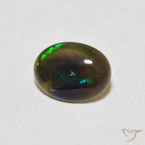 0.70 ct Multicolor Opal Stone, Natural Opal in Oval Cabochon Shape for Sale