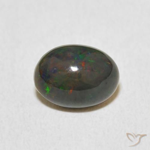 0.89ct Natural Multicolor Opal, Oval, Opaque