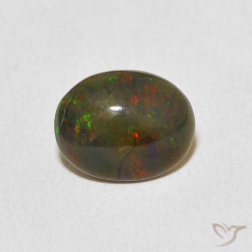 1.14ct Natural Multicolor Opal, Oval, Opaque