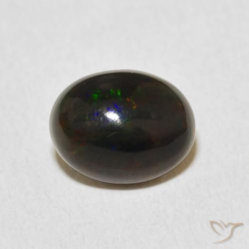 1.06 ct Multicolor Opal Gemstone, Opal Gem in Oval Cabochon Shape for Sale.