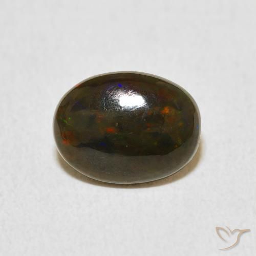 0.81ct Natural Multicolor Opal, Oval, Opaque