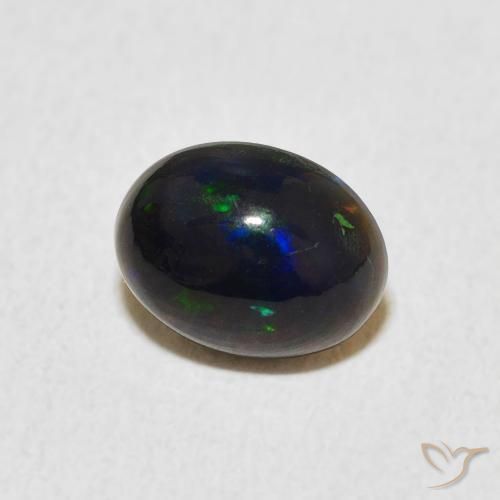 0.73 ct Multicolor Opal Stone, Natural Opal in Oval Cabochon Shape for Sale