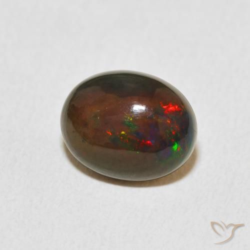 1.72 ct Multicolor Opal Stone, Natural Opal in Oval Cabochon Shape for Sale