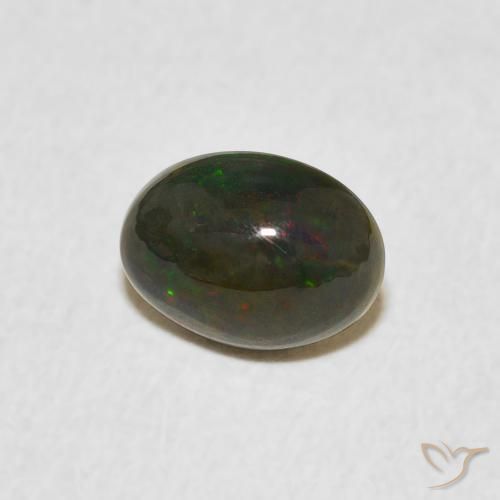 0.79 ct Multicolor Opal Stone, Natural Opal in Oval Cabochon Shape for Sale
