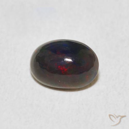0.56 ct Multicolor Opal Stone, Natural Opal in Oval Cabochon Shape for Sale