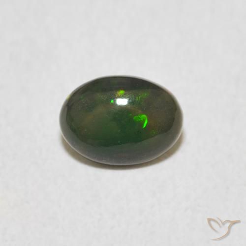 0.45ct Natural Multicolor Opal, Oval, Opaque, Photo A