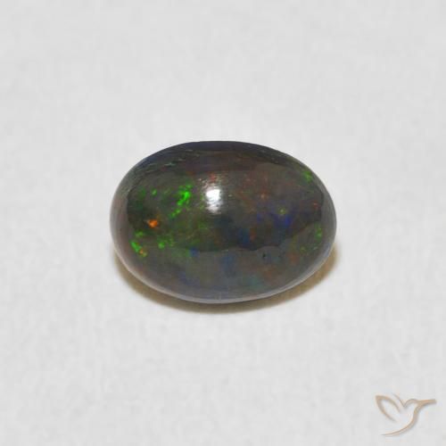0.48ct Natural Multicolor Opal, Oval, Opaque, Photo A