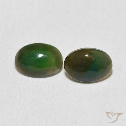 0.82ctw Natural Multicolor Opal, Oval, Opaque