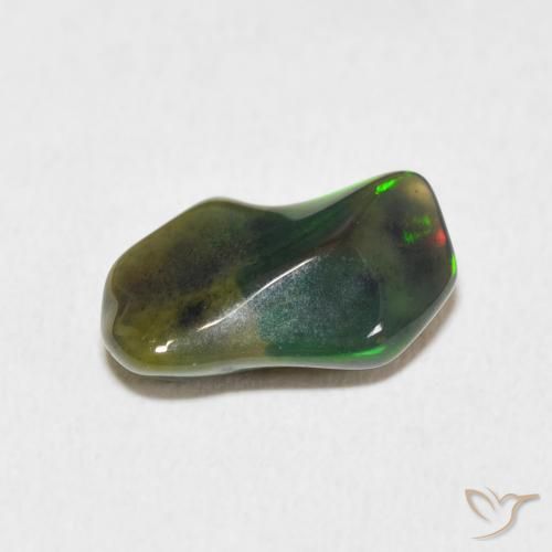 2.28 ct Multicolor Opal Stone, Natural Opal in Fancy Cabochon Shape for Sale