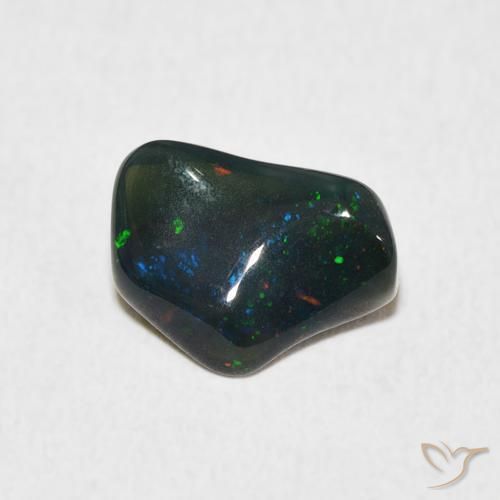 1.58 ct Multicolor Opal Stone, Natural Opal in Fancy Cabochon Shape for Sale