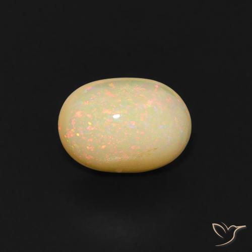 0.52ct Natural Multicolor Opal, Oval, Transparent
