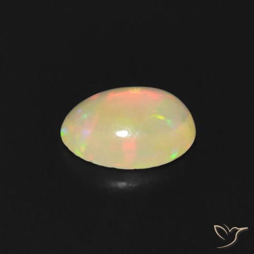 Opal Gemstone in 7.2 x 5.5 mm Size for Sale, Opal Stone in Multicolor Color