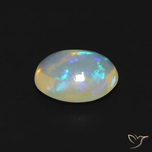 Opal Gemstone in 7.1 x 5.9 mm Size for Sale, Opal Stone in Multicolor Color