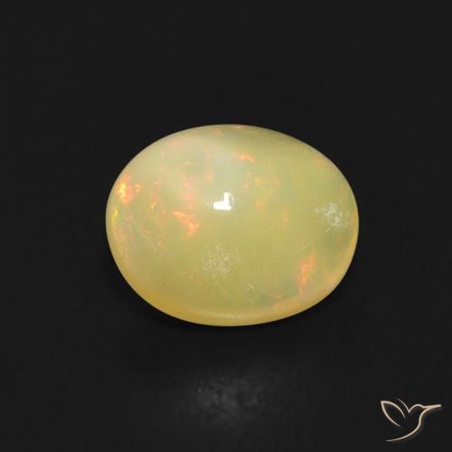 0.74ct Natural Multicolor Opal, Oval, Transparent