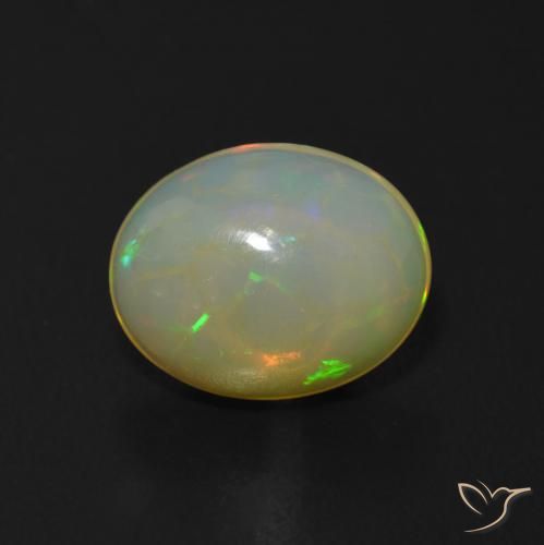 1.71 ct Multicolor Opal Gemstone, Opal Gem in Oval Cabochon Shape for Sale.