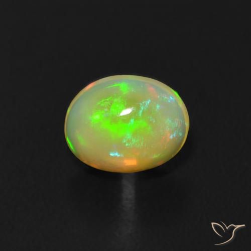 0.45ct Natural Multicolor Opal, Oval, Transparent
