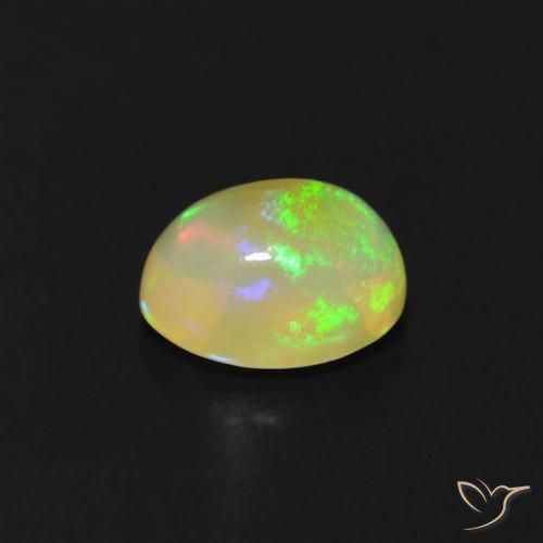 Opal Gemstone in 5.9 x 4.6 mm Size for Sale, Opal Stone in Multicolor Color
