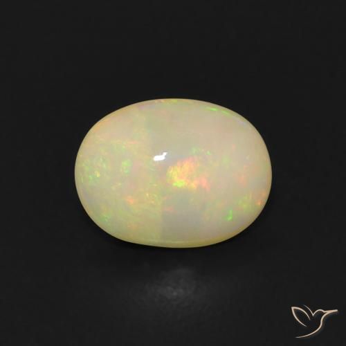 0.78ct Natural Multicolor Opal, Oval, Transparent
