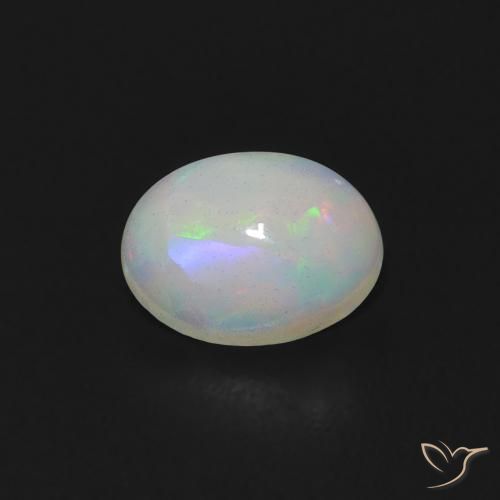 0.59ct Natural Multicolor Opal, Oval, Transparent