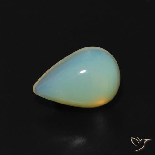 1.00ct Natural Multicolor Opal, Pear Shape, Transparent