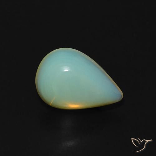 1.00 ct Multicolor Opal Stone, Natural Opal in Pear Cabochon Shape for Sale