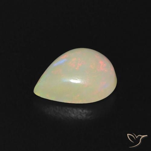 Opal Gemstone in 8 x 6.6 mm Size for Sale, Opal Stone in Multicolor Color