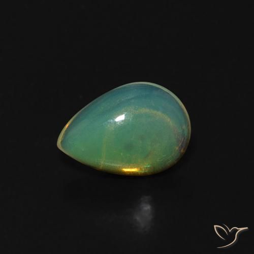 0.36 ct Multicolor Opal Gemstone, Opal Gem in Pear Cabochon Shape for Sale.