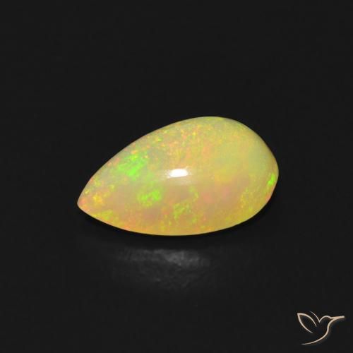 Opal Gemstone in 8 x 5.3 mm Size for Sale, Opal Stone in Multicolor Color