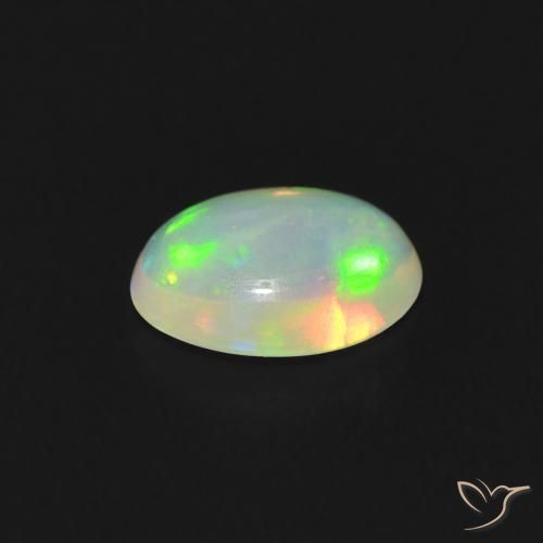 Opal Gemstone in 6.6 x 5.3 mm Size for Sale, Opal Stone in Multicolor Color