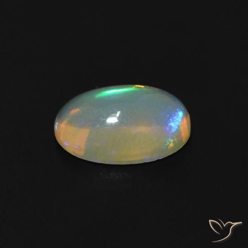 Opal Gemstone in 8 x 6 mm (calibrated) Size for Sale, Opal Stone in Bluish White Color