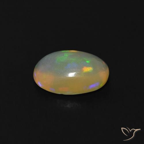 Opal Gemstone in 7.2 x 5.3 mm Size for Sale, Opal Stone in Bluish White Color