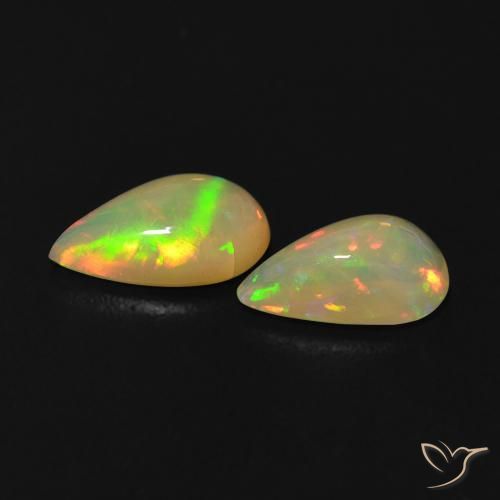 Opal Gemstones in 8 x 5 mm (calibrated) Size for Sale, Opal Stones in Multicolor Color
