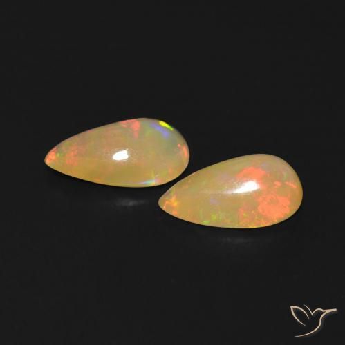 Opal Gemstones in 8 x 5 mm (calibrated) Size for Sale, Opal Stones in Multicolor Color
