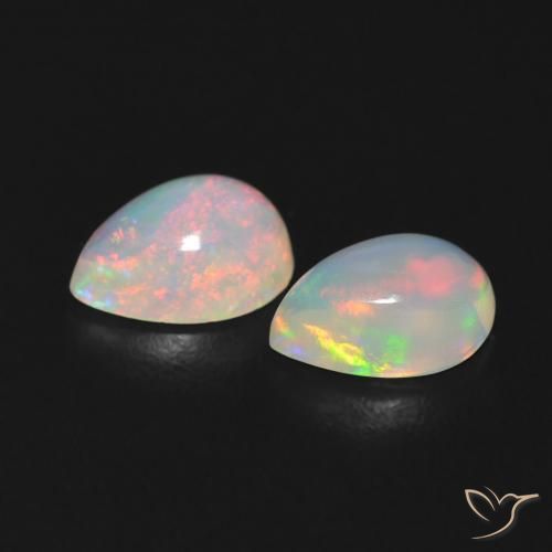 Opal Gemstones in 7 x 5 mm (calibrated) Size for Sale, Opal Stones in Multicolor Color