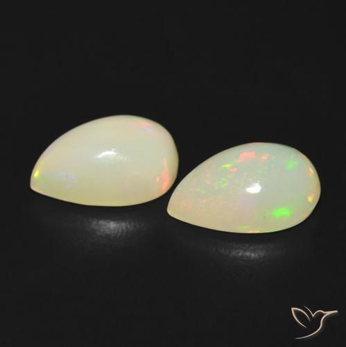 Opal Gemstones in 9 x 6 mm (calibrated) Size for Sale, Opal Stones in Multicolor Color