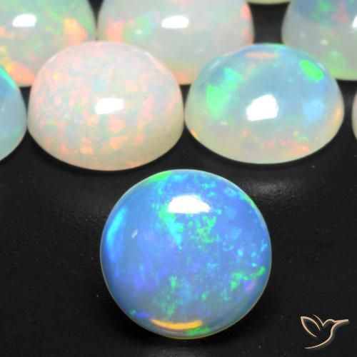6.44ctw Multicolor Opal, Round, Transparent