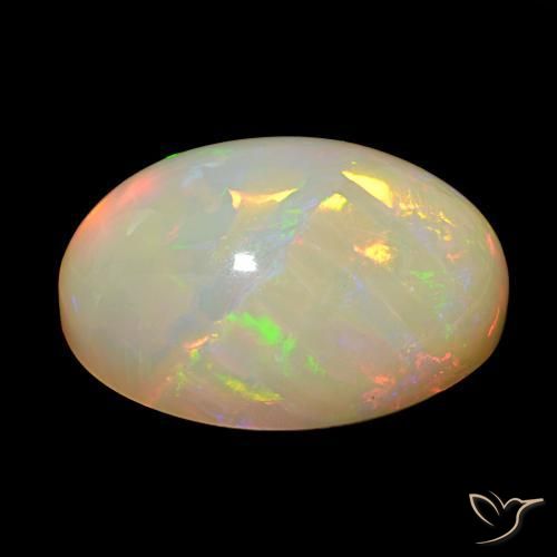 Opal Gemstone in 22.7 x 15.5 mm Size for Sale, Opal Stone in Multicolor Color